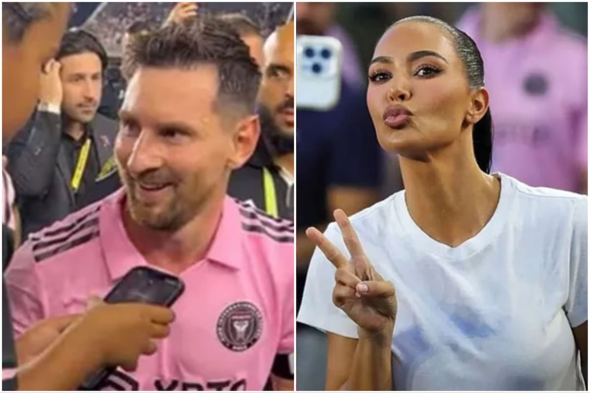 Kim Kardashian estuvo presente en el primer partido de Lionel Messi con Inter Miami
