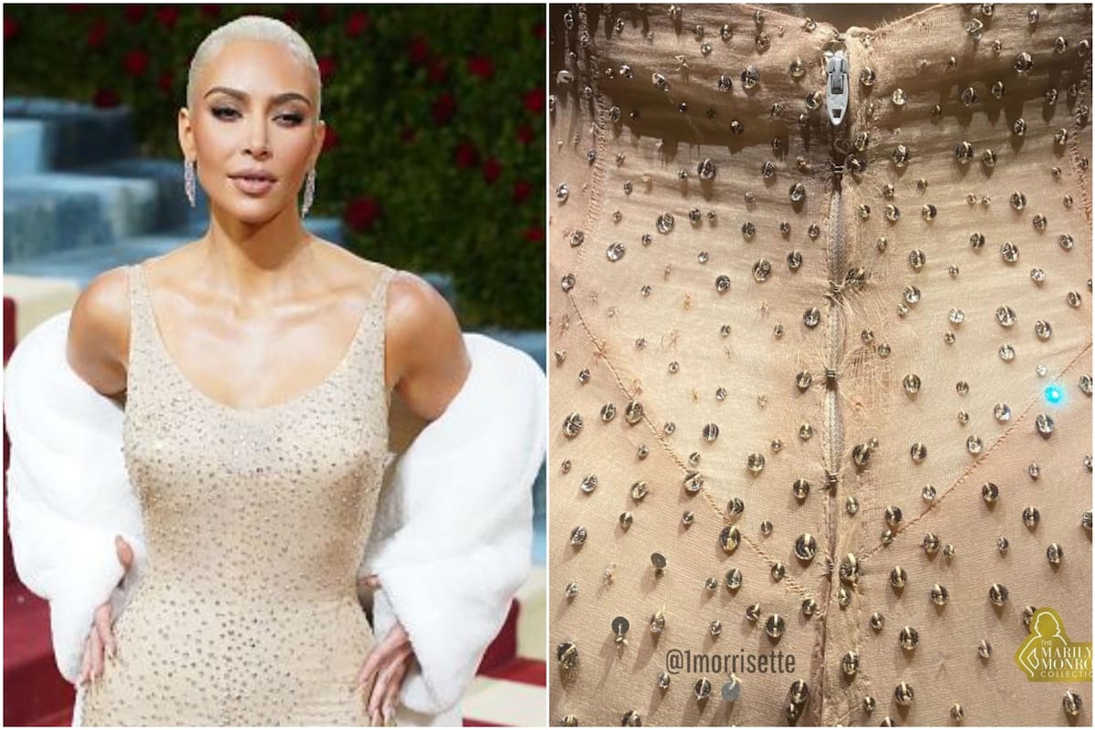 Kim Kardashian só el vestido de Marilyn Monroe en la MET Gala y muchos la acusaron de arruinarlo