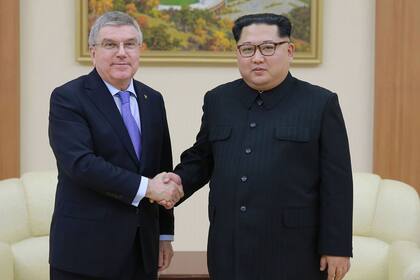 Kim y Bach se reunieron en Pyongyang