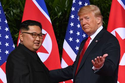 Kim y Trump en su cumbre de junio pasado