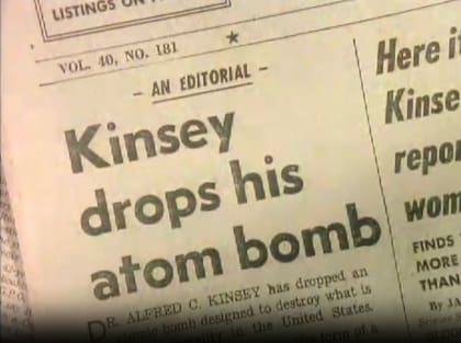 "Kinsey lanza su bomba atómica", dice el titular