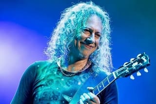 El guitarrista de Metallica sorprendió a todos al mostrarse con un emblema bien argentino: "¿De quién es?"