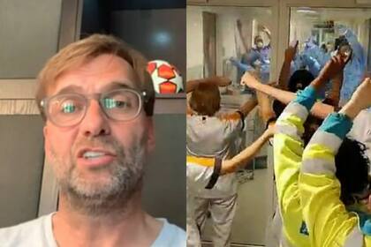 Klopp se emocionó con un video de los trabajadores del Servicio Nacional de Salud británico