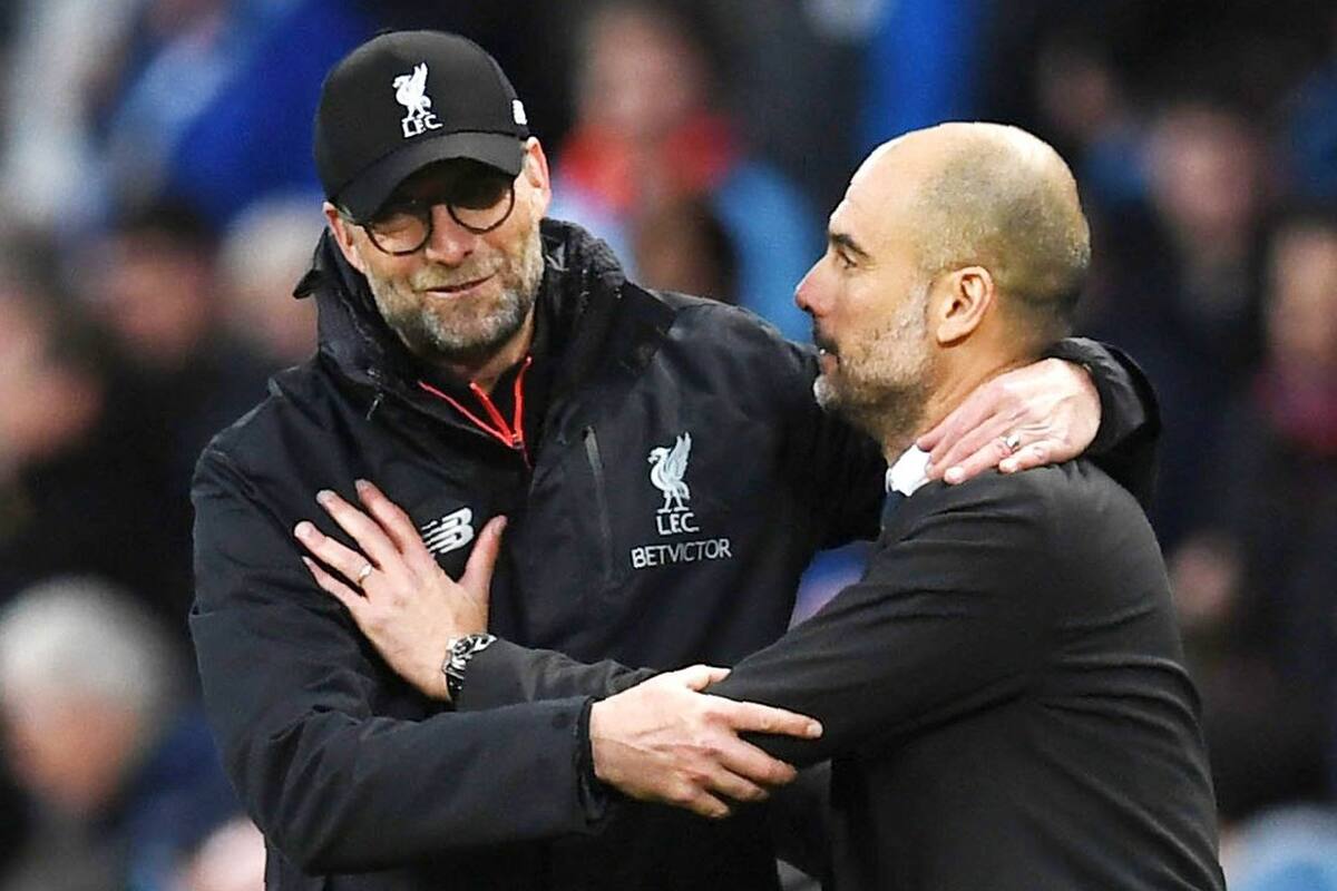 Klopp y Guardiola coincidieron en cuestionar que la Premier League haya bajado de los cinco a tres cambios por partido