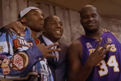 Kobe Bryant, Magic Johnson y Shaquille O'Neal, estrellas que potenciaron a los Lakers