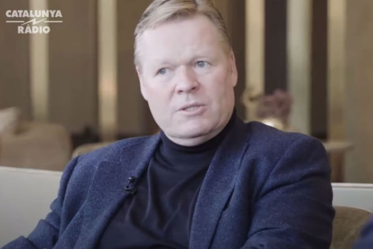 Koeman, en una entrevista que dio en abril a Catalunya Radio