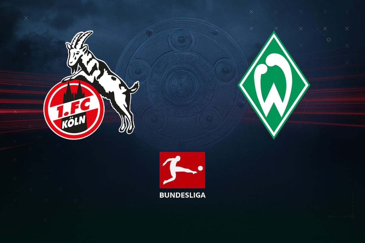 Köln y Werder Bremen disputaron uno de los encuentros de la jornada del fútbol aleman