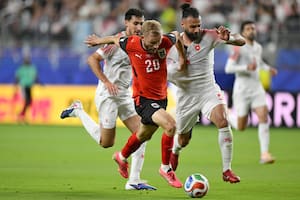 Austria le gana a Jordania con un golazo, en un duelo movido y con varias llegadas en San Francisco