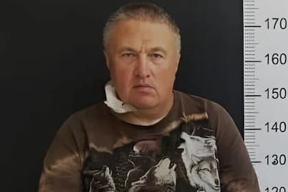 Kostantin Rudnev, tras el arresto en Bariloche