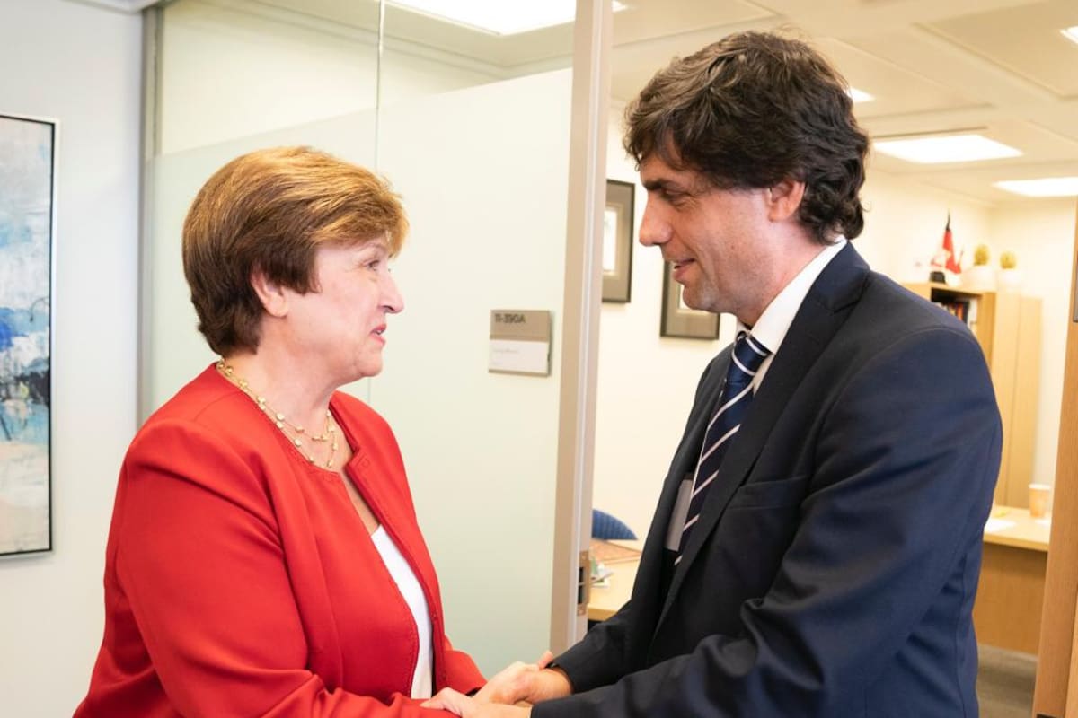 Kristalina Georgieva con el Ministro Lacunza