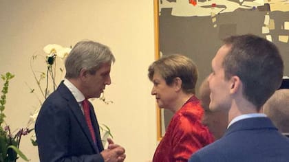 Kristalina Georgieva, con el ministro Caputo