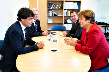 Kristalina Georgieva con el Ministro Lacunza
