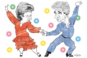 Kristalina Georgieva, directora del FMI, y el ministro de Economía, Luis Caputo