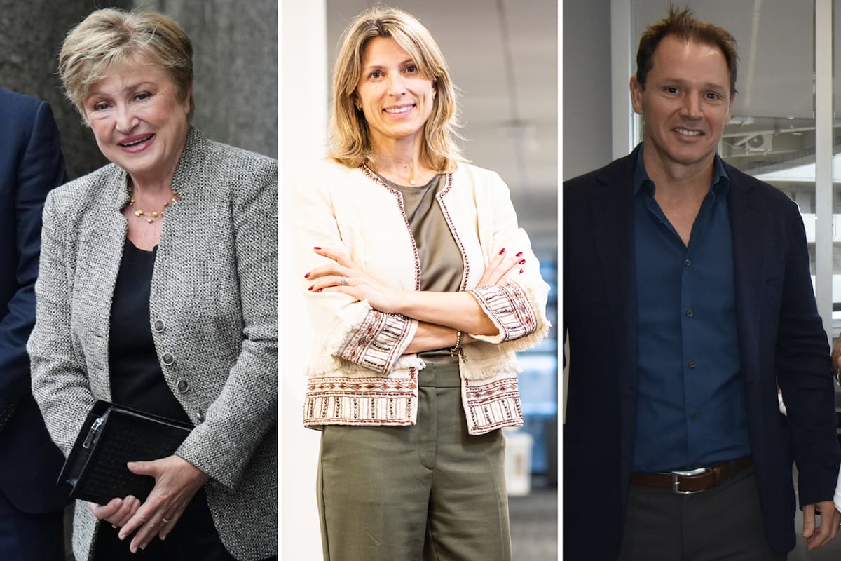 Kristalina Georgieva, Isela Costantini y Jorge Brito