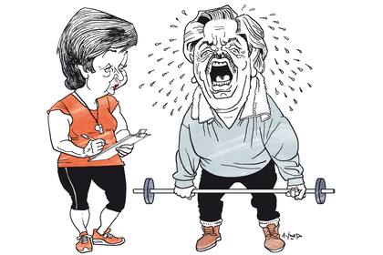 Kristalina Georgieva y Alberto Fernández