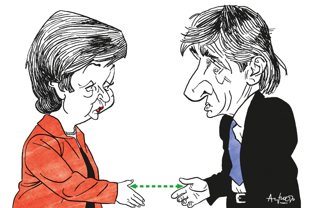 Kristalina Gueorguieva y Luis Caputo