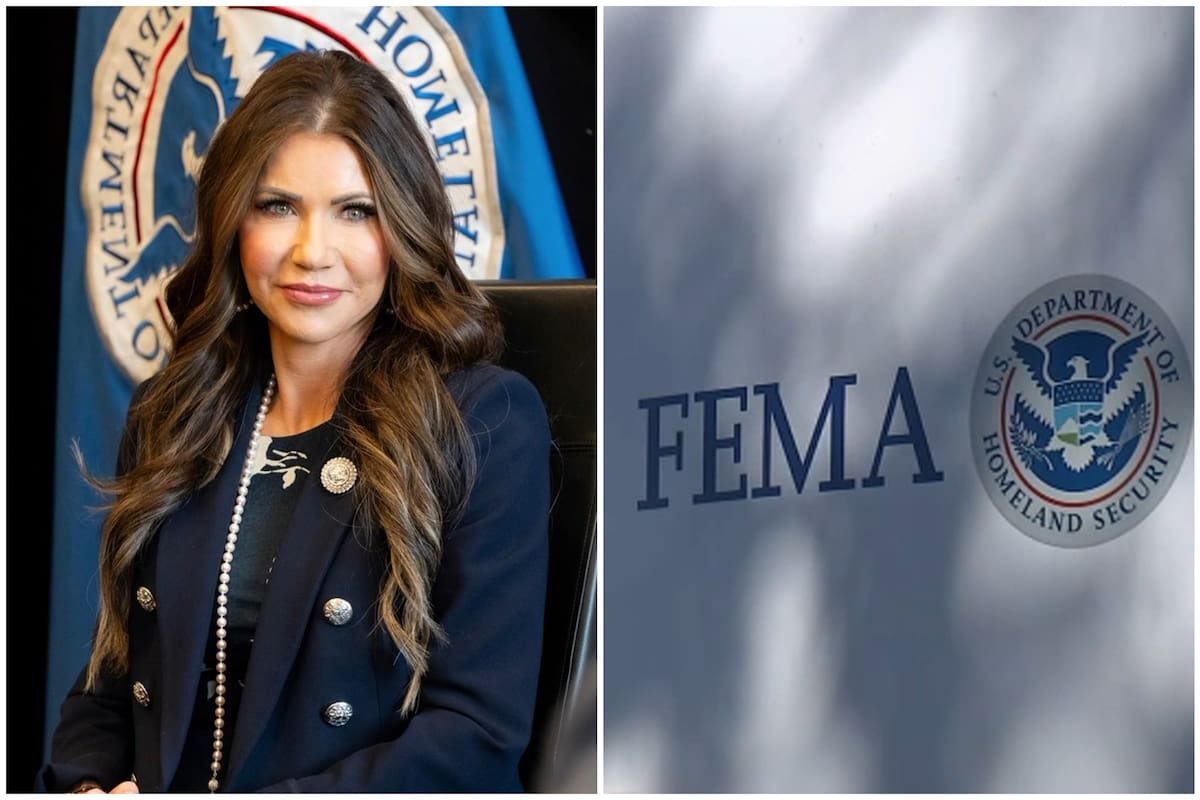 Kristi Noem aseguró que entre las acciones de la nueva administración está la eliminación de la agencia FEMA