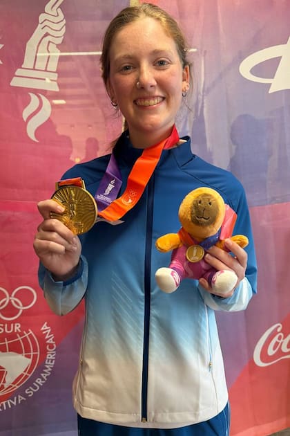 Kucharski con la medalla de oro