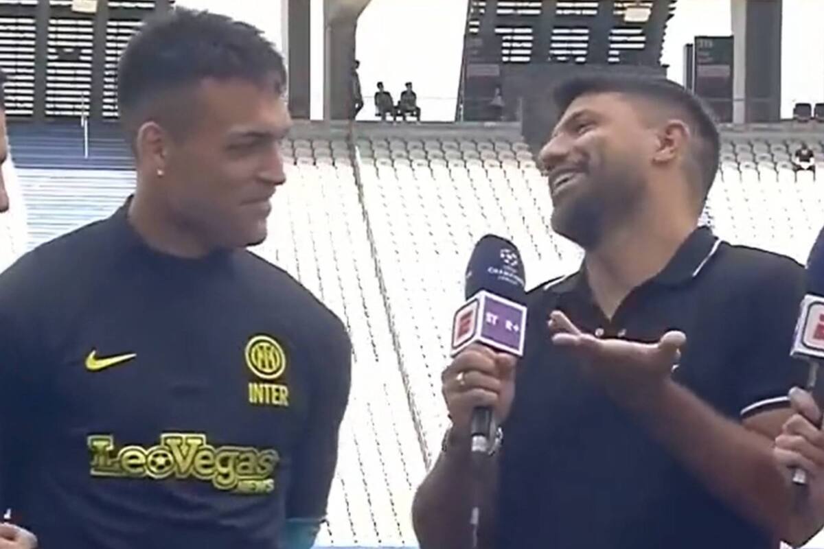 Kun Agüero admitió en la cara de Lautaro Martínez cuál es su favorito para la final