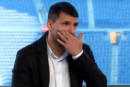 Kun Agüero y su emoción al anunciar su adiós al fútbol