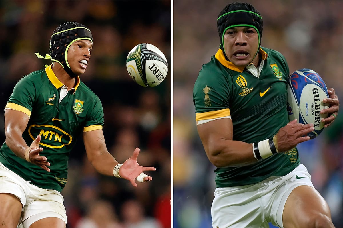 Kurt-Lee Arendse y Cheslin Kolbe, las flechas pulidas de los Springboks para definir las jugadas y presionar al contrincante; con ellos deberá tomar recaudos Inglaterra en la segunda semifinal del Mundial de Francia.