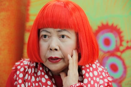 Kusama se destacaba por su cabello característico