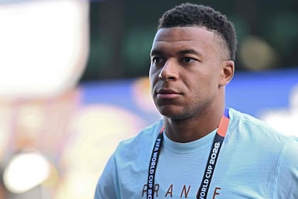 Kylian Mbappe, al llegar al estadio
