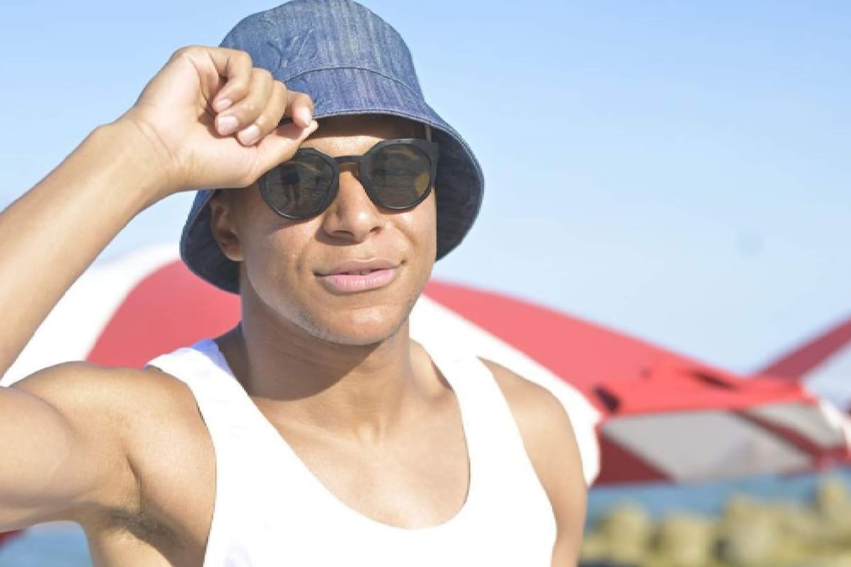 Kylian Mbappé disfruta de sus vacaciones en Miami Beach