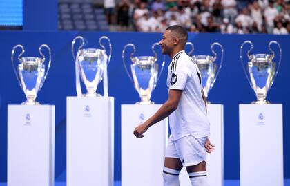 Kylian Mbappé, flamante refuerzo de Real Madrid y, de fondo, su máxima ilusión: la Champions