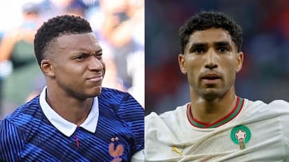 Kylian Mbappé y Achraf Hakimi, dos figuras cara a cara en Francia vs. Marruecos