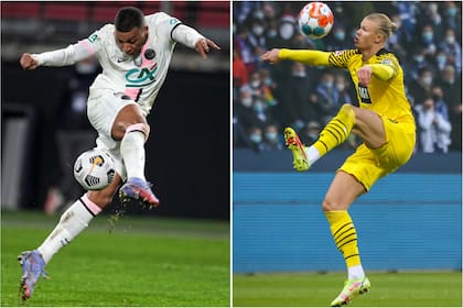 Kylian Mbappe y Erling Haaland, las dos galácticos que busca Real Madrid para su equipo.