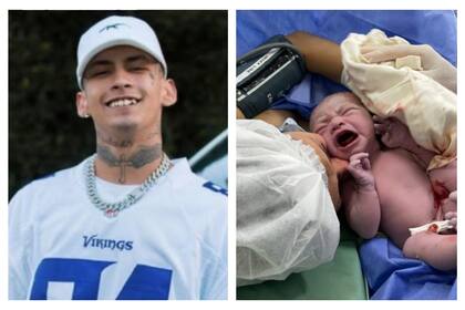 L-Gante anunció el feliz nacimiento de su primera hija, Jamaica, y a las pocas horas contó que lo agredieron en la puerta del hospital.