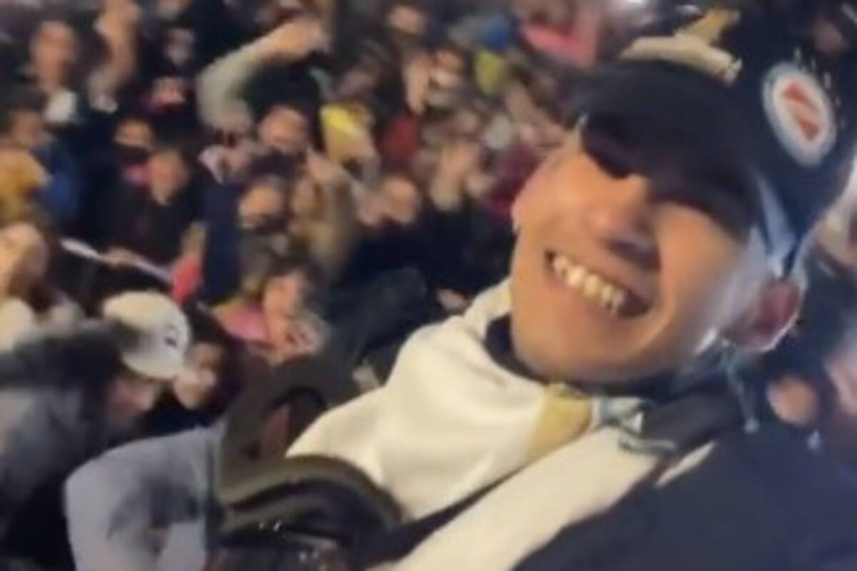 L-Gante compartió el reencuentro con los vecinos del Barrio Bicentenario