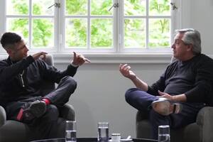 L-Gante fue de visita a la quinta de Olivos y mantuvo una charla con el presidente Alberto Fernández