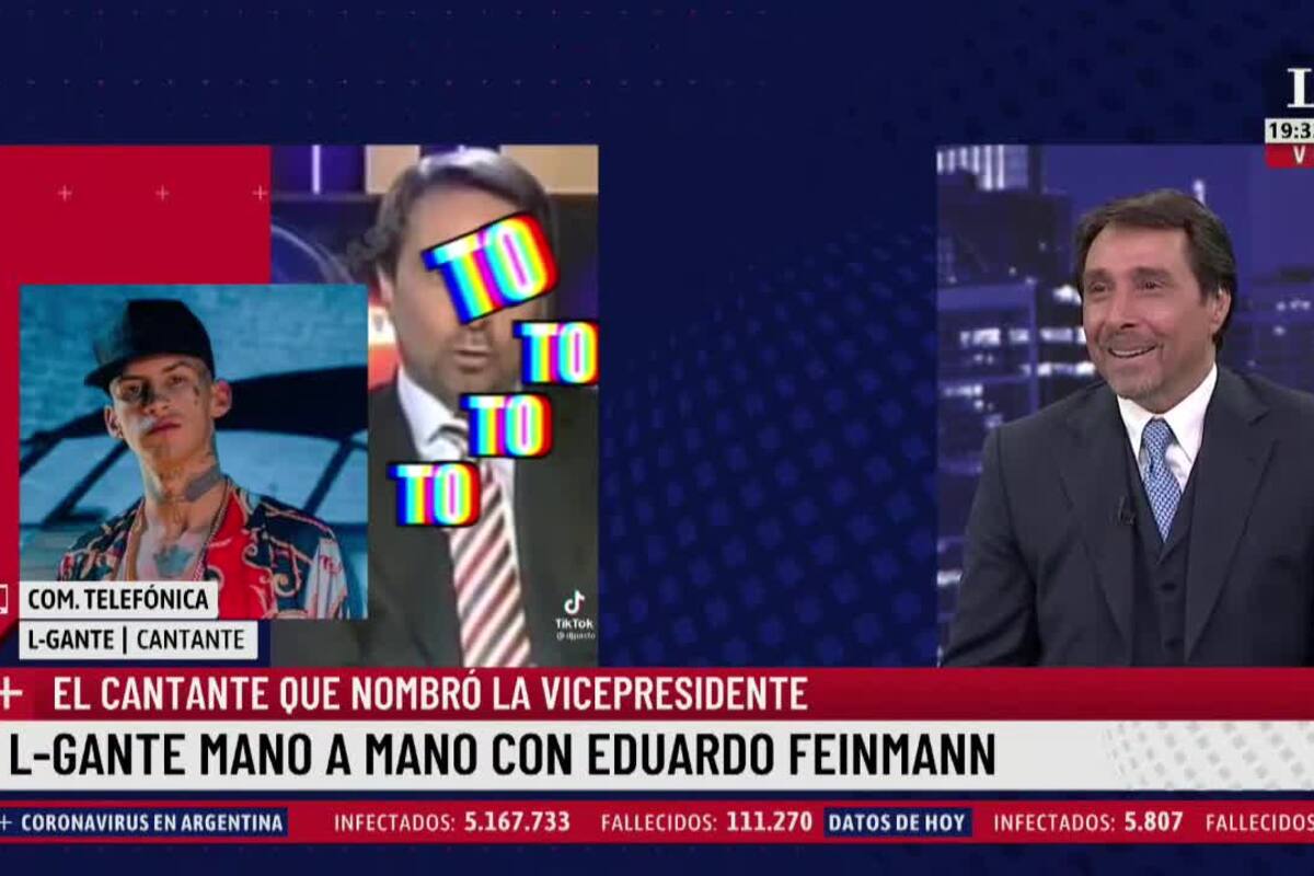 L-Gante mano a mano con Eduardo Feinmann
