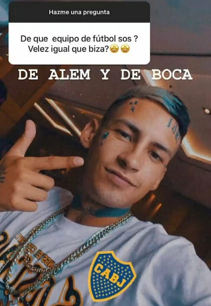 L-Gante suele mostrar su fanatismo por Boca Juniors a través de sus redes sociales