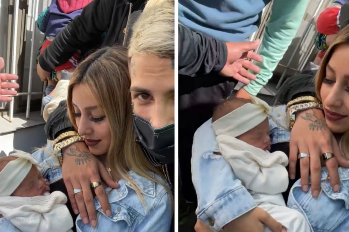 L-Gante y su novia Tamara Báez contrataron seguridad privada para cuidar a su hija Jamaica