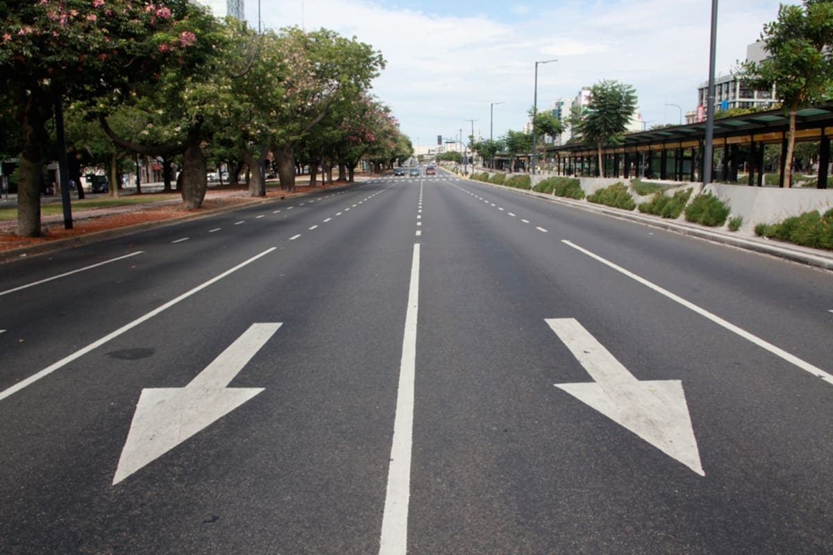 La 9 de Julio, vacía