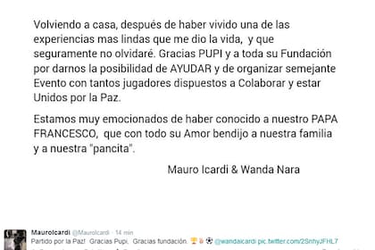 La carta...