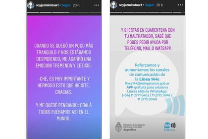 La actriz contó en sus historias el gesto de un delivery que la conmovió