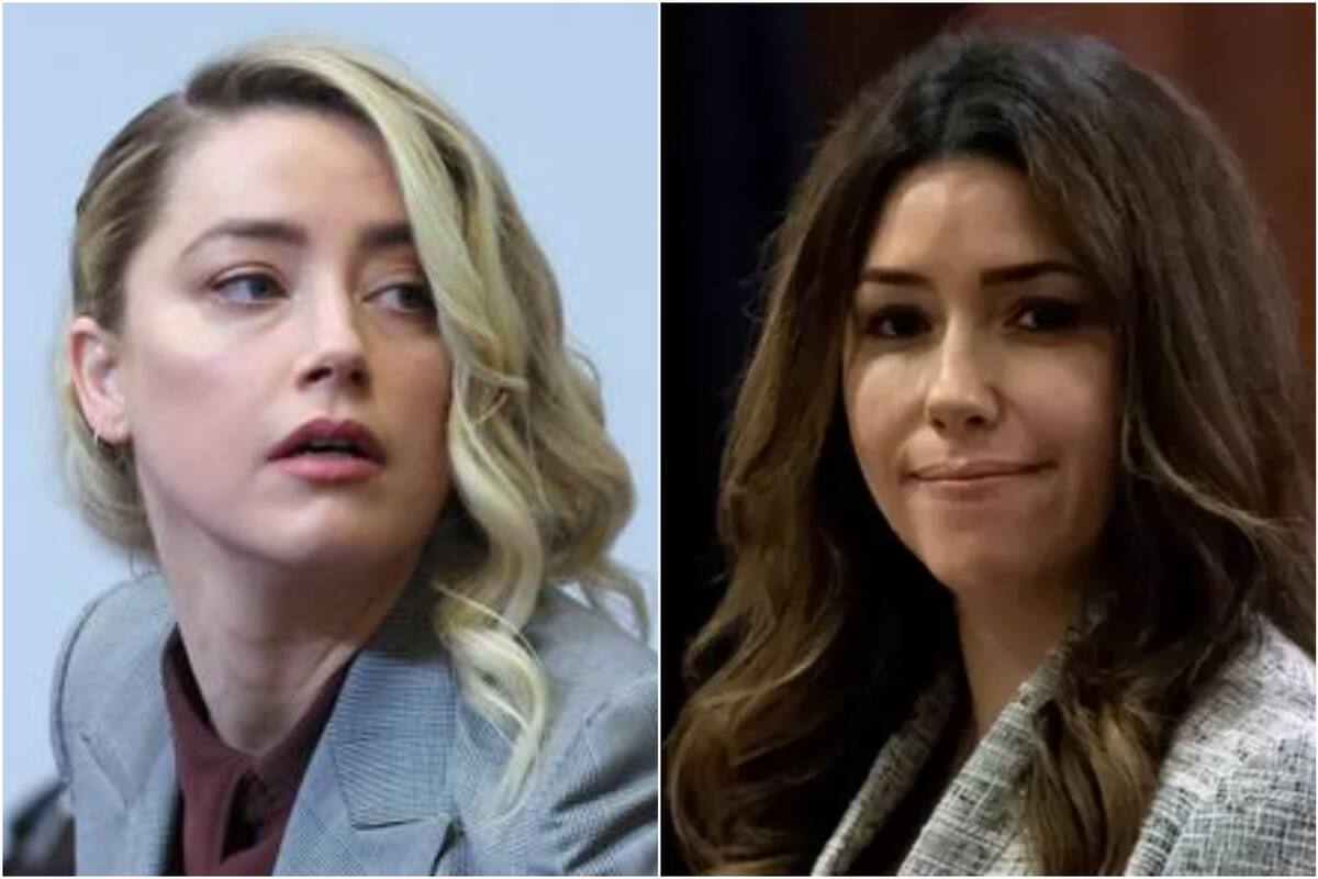 La abogada de Johnny Depp hizo callar a Amber Heard durante su interrogatorio (Foto: AFP)