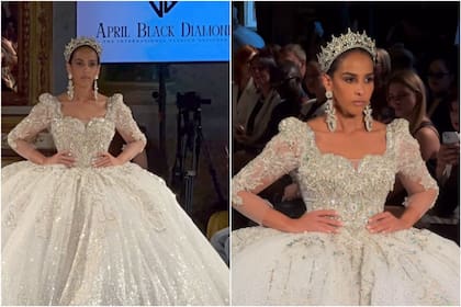 La abogada participó como modelo en un evento en el marco de la Semana de la Moda en Milán