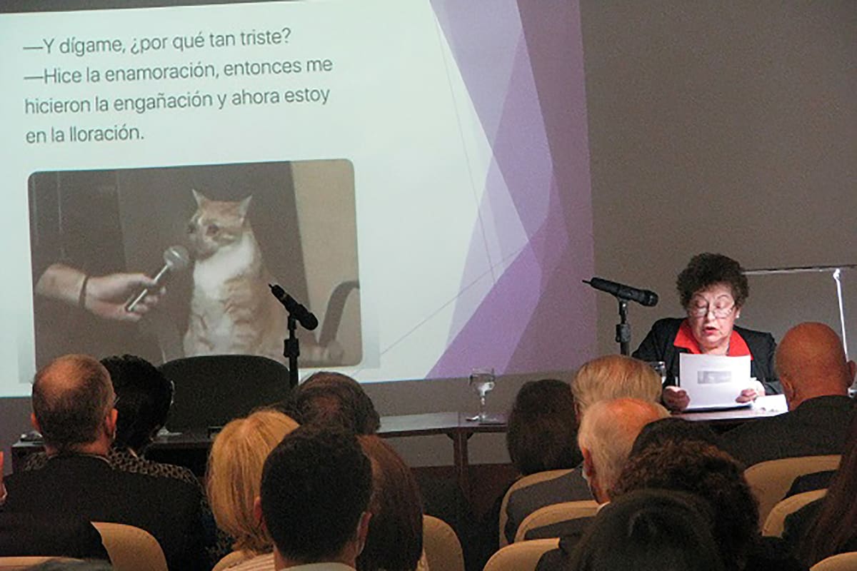 La académica Hilda Albano analizó memes en su discurso de ingreso a la Academia Argentina de Letras