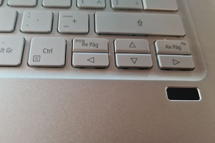 El sensor de huellas digitales de la Acer Swift 3