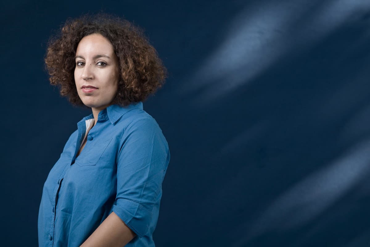 La aclamada escritora catalana nacida en Marruecos Najat El Hachmi, en el Festival Internacional del Libro de Edimburgo