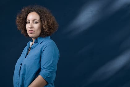 La aclamada escritora catalana nacida en Marruecos Najat El Hachmi, en el Festival Internacional del Libro de Edimburgo