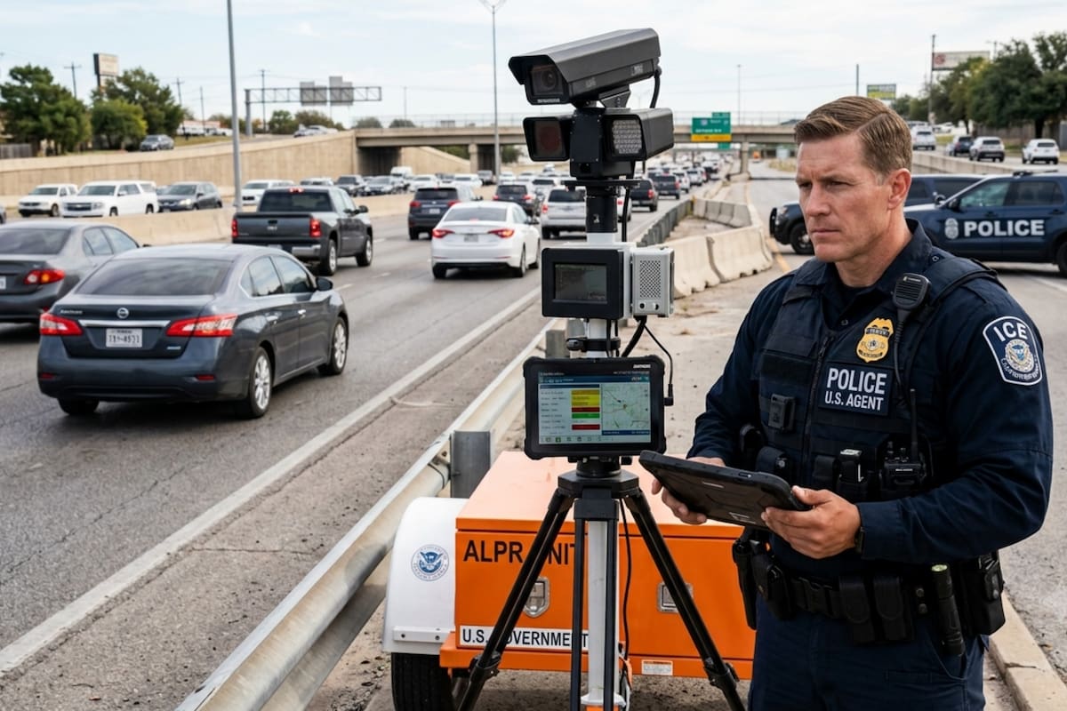 La ACLU asegura que la compañía Flock comparte información del escaneo de matrículas con el ICE