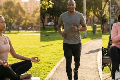 La actividad física aparece como un recurso complementario para manejar cambios de humor o tensión durante el proceso de abandono. Foto: Imagen generada con IA