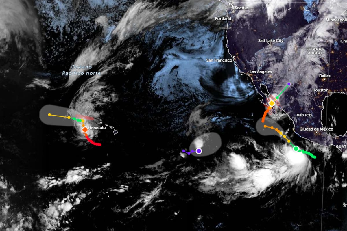La actividad simultánea de ambos ciclones se enmarca dentro de las condiciones de un Super El Niño