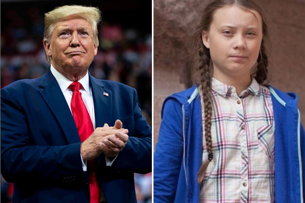 La activista ambiental Greta Thunberg respondió públicamente a un tuit del presidente Donald Trump: "Tiene que trabajar en su manejo de la ira", expresó